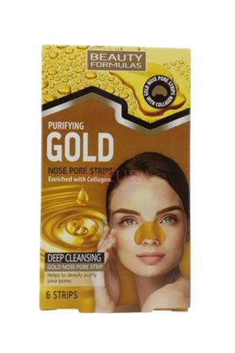 Beauty Formulas Gold čistící náplasti na nos 6 ks