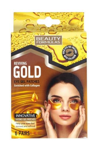 Beauty Formulas Gold gelové oční pásky s kolagenem 6párů
