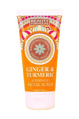 Beauty Formulas peeling pleťový se zázvorem a kurkumou 150 ml