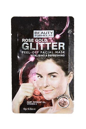 Beauty Formulas maska slupovací Rose Gold třpytivá 10 g