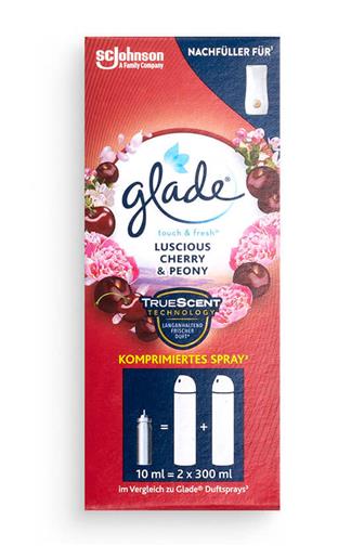 Glade Touch & Fresh Cherry & Peony náhradní náplň 10 ml