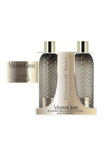 Vivian Gray Ylang & Vanilla Grey sprchový gel + tělové mléko 2 x 300 ml