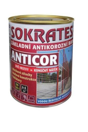 Sokrates Anticor antikorozní vodou ředitelná barva 2v1 7016 antracit 0.7kg