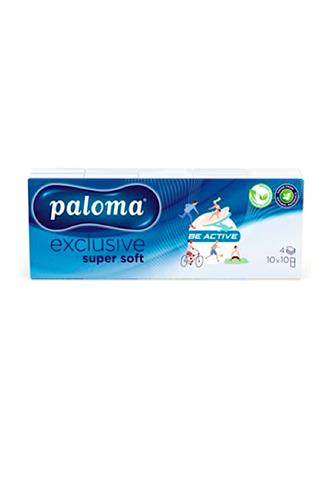 Paloma Exclusive kapesníčky 4 vrstvé 10 x 10 ks