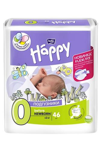 Bella Happy Newborn (0) 0-2kg 46 ks