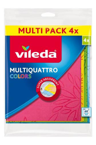 Vileda hadřík Multiquattro Colors 4 ks