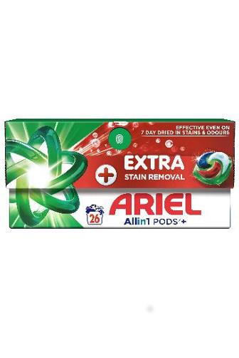Ariel kapsle All in1 Extra+ Stain Removal 26 ks