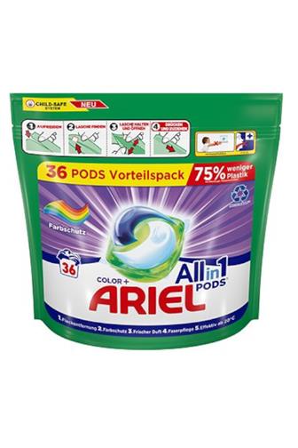 Ariel All in1 color+ gelové kapsle 36 ks
