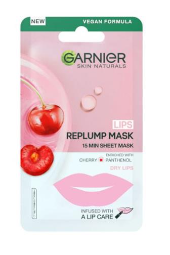 Garnier Skin Naturals Vyplňující textilní maska na rty 5 g