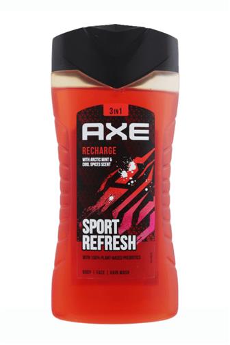 Axe 3v1 Sport Refresh Recharge sprchový gel 250 ml
