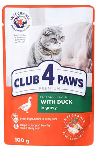 Club 4 Paws pro kočky s kachním v omáčce 100 g