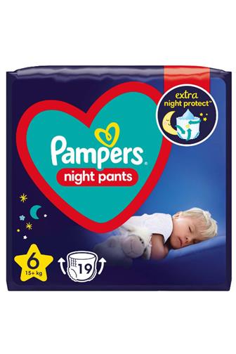 Pampers Night Pants Kalhotky plenkové jednorázové 6 (13 kg+) 19 ks