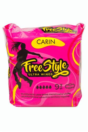 Carin Free Style ultra wings dámské vložky 9 ks