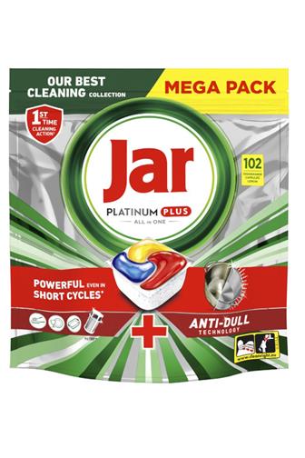 Jar Platinum All In One Anti-Dull tablety do myčky 102 ks