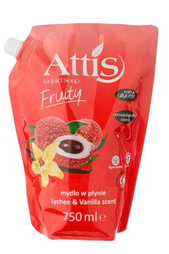 Attis Lychee+vanilka tekuté mýdlo 750 ml