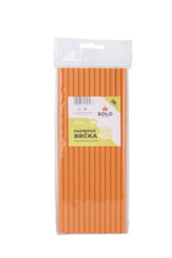 Solo Brčka papírová barevná 20 x 0,6cm 25 ks