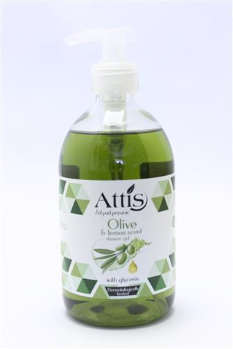 Attis Olive & Lemon scent sprchový gel s pumpičkou 500 ml
