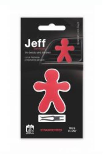 Mr&Mrs Jeff soft touch Raspberry & Patchouli (red) vůně do auta
