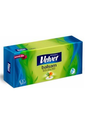 Velvet Balsam kapesníčky aloe vera 3vrstvé 70ks