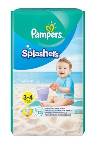 Pampers splashers/plavací 6-11kg 12 ks jednorázové kalhotky