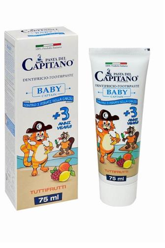 Pasta del Capitano Baby Tutti fruti 3+ zubní pasta 75 ml