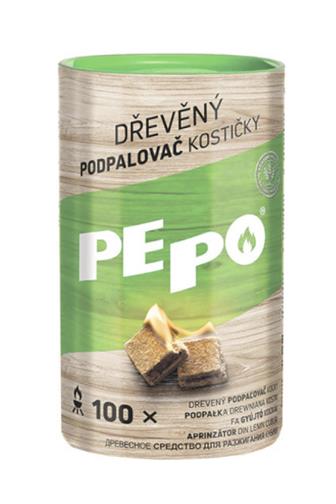 PEPO dřevěný podpalovač kostičky 100 ks