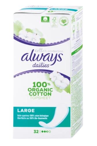Always Cotton slip large slipové vložky 32 ks
