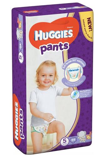 Huggies Pants kalhotky Jumbo 5 12 - 17 kg 34 ks
