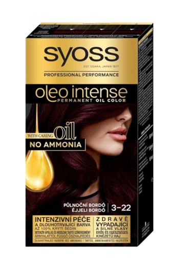 Syoss Oleo Intense barva na vlasy 3-22 půlnoční bordó