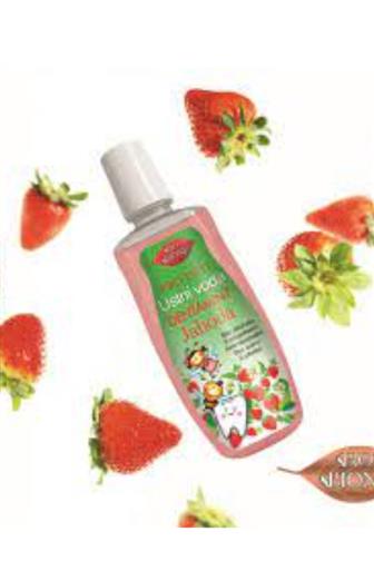 Bione Cosmetics BIO Dentamint ústní voda Jahoda pro děti  500 ml