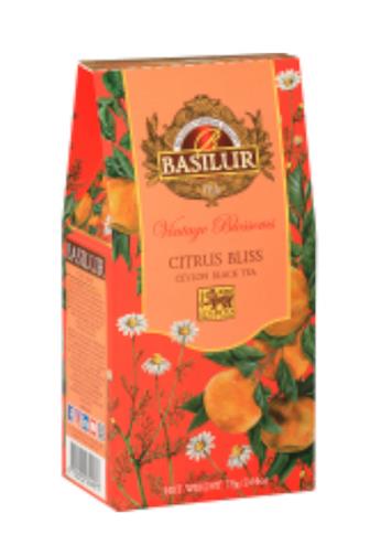 Basilur Vintage Blossoms Citrus Bliss black tea 75 g