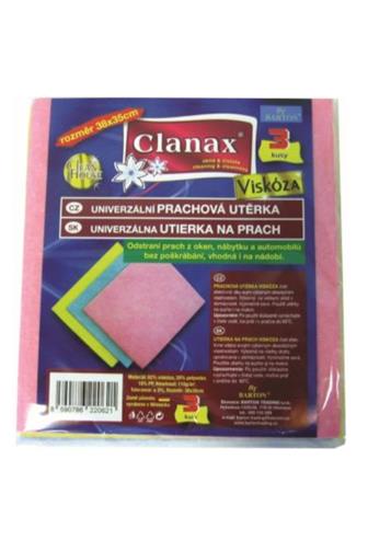 Clanax prachová utěrka 38 x 35 cm 3 ks