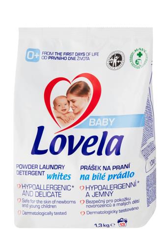 Lovela Baby bílá prací prostředek 13 dávek 1,3 kg 