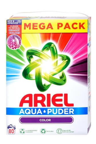 Ariel Color Aqua prací prášek 80 dávek 5.2 kg