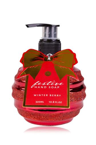 Tekuté mýdlo Festive winter berry (červené) dávkovač 320 ml