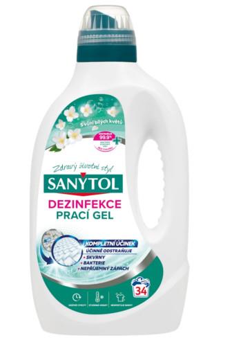 Sanytol Dezinfekce prací gel s vůní bílých květů 1,7 l