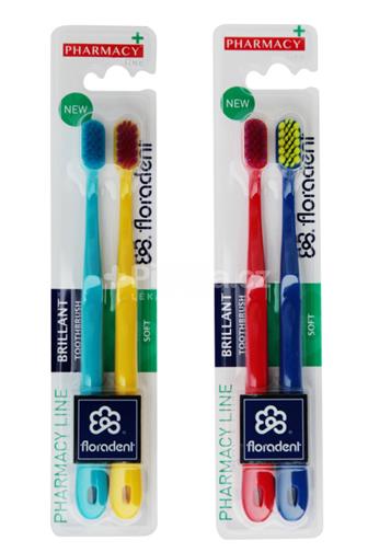 Pharmacy+ Brillant zubní kartáček soft 2 ks