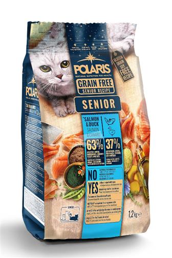 Polaris Senior granule pro kočky losos / kachna 1,2 kg