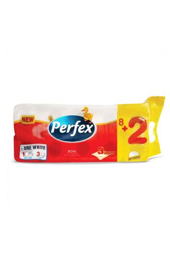 Perfex Pure White 3 vrstvý toaletní papír 115 útržků 10 ks