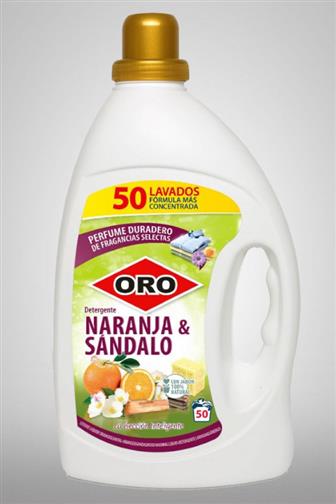 Oro prací prostředek s Marseill.mýdlem orange/santal 50 dávek 2,5 l