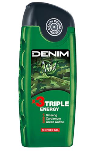Denim Energy x3 Triple Energising sprchový gel 400 ml