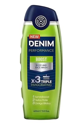 Denim Boost x3 Triple Invigorating sprchový gel 400 ml