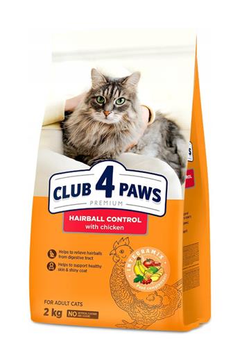 Club 4 Paws kočky hairball kuře 2 kg