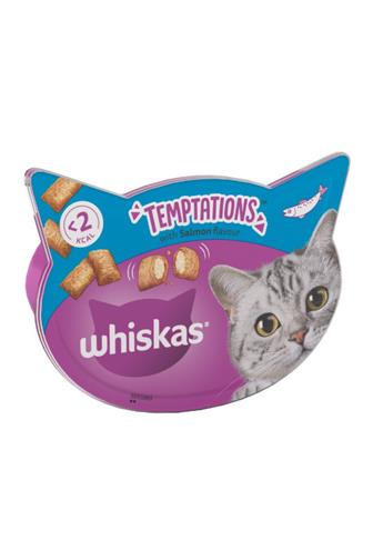 Whiskas Temptations Adult Cat Treats s rybí příchutí 60 g