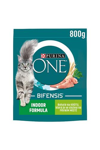 Purina One Adult Indoor Formula krůta 800 g