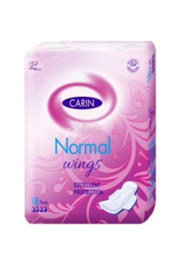 Carin normal wings dámské vložky 18 ks 