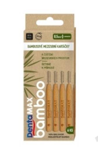 Dentamax bamboo mezizubní kartáčky rovné  0.5mm 6ks