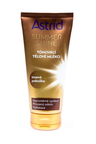 Astrid Summer Shine tónovací tělové mléko tmavá pokožka 200 ml