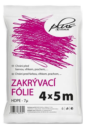 Folie zakrývací Colorlak slabá 4 x 5m 7 my