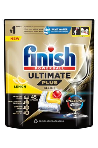 Finish Powerball Ultimate Plus All-in-1 lemon kapsle do myčky 45 ks